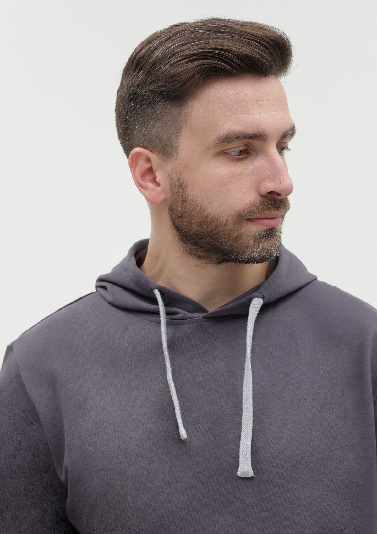 Худи унисекс STAN футер без начёса 260, 23, Тёмно-серый,  (100/1)  (46/S)