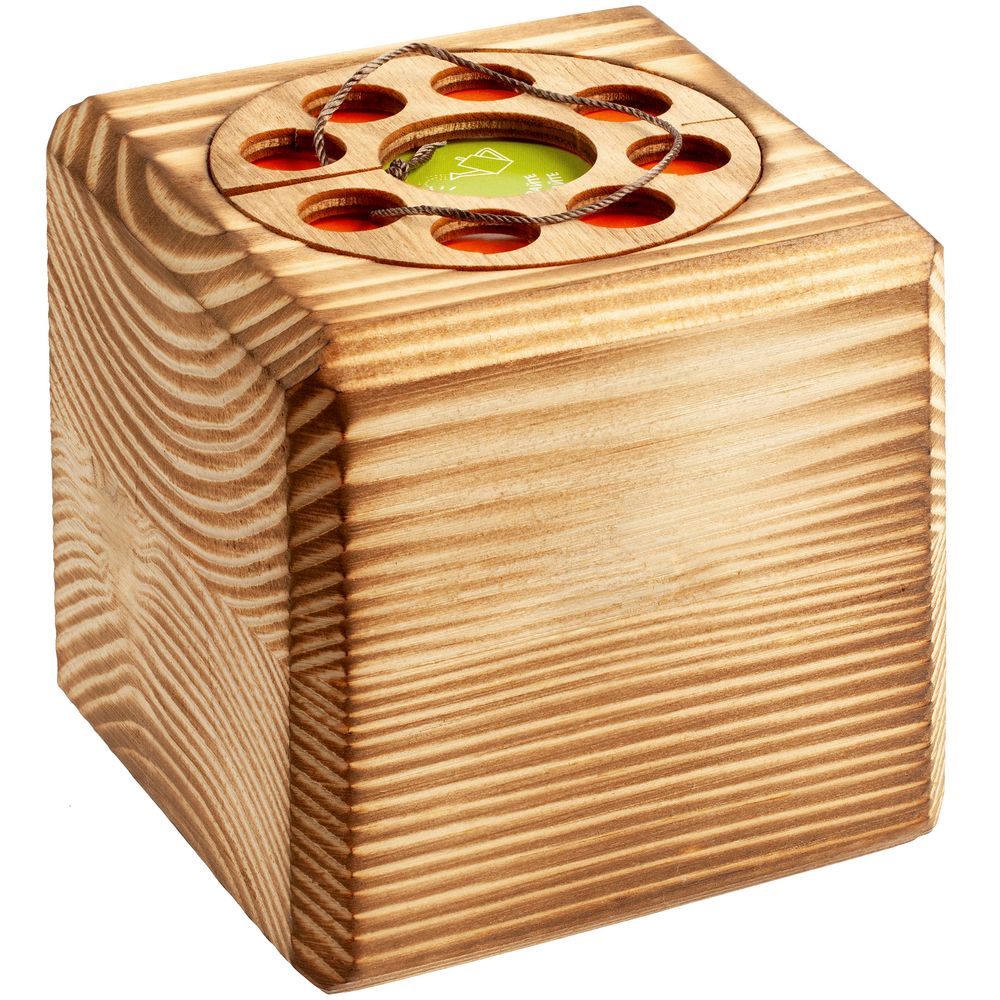 Набор для выращивания с органайзером «Экокуб Burn» — пример нанесения логотипа (сделано в России) | Print Logo