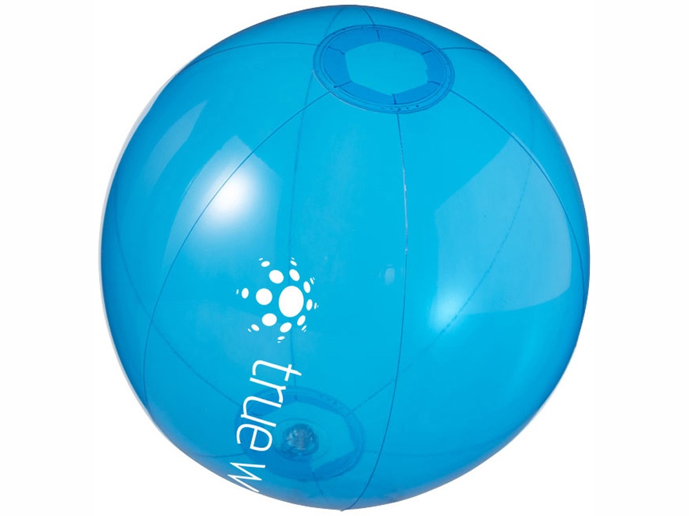 Мяч пляжный Ibiza, синий прозрачный
