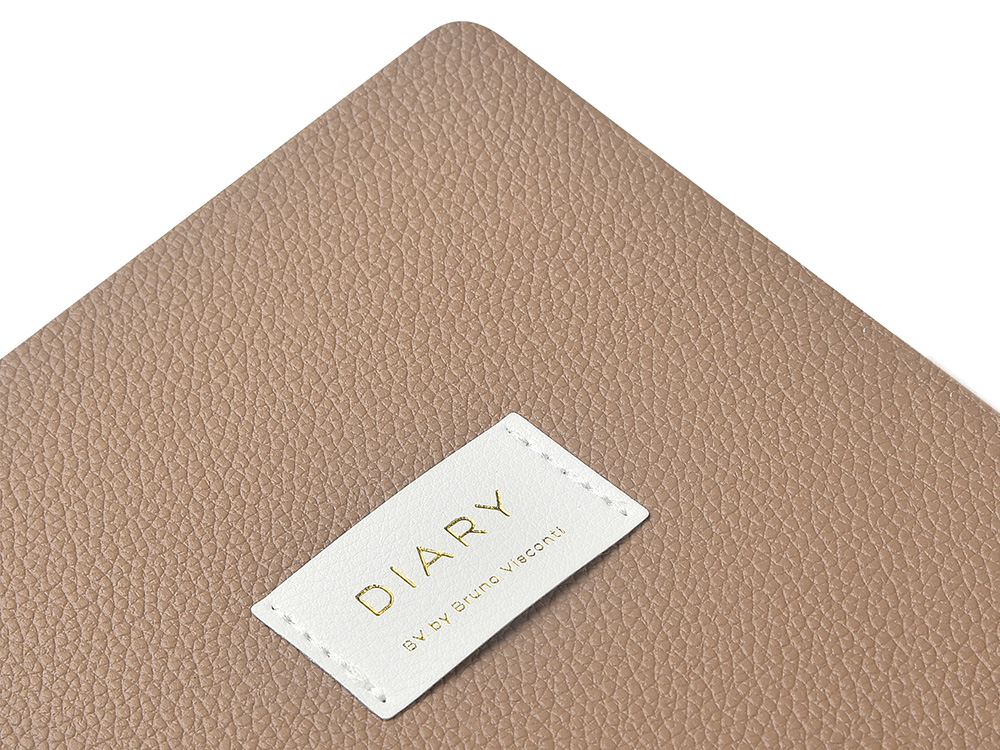 Ежедневник недатированный А5 Total beige с нашивкой, бежевый