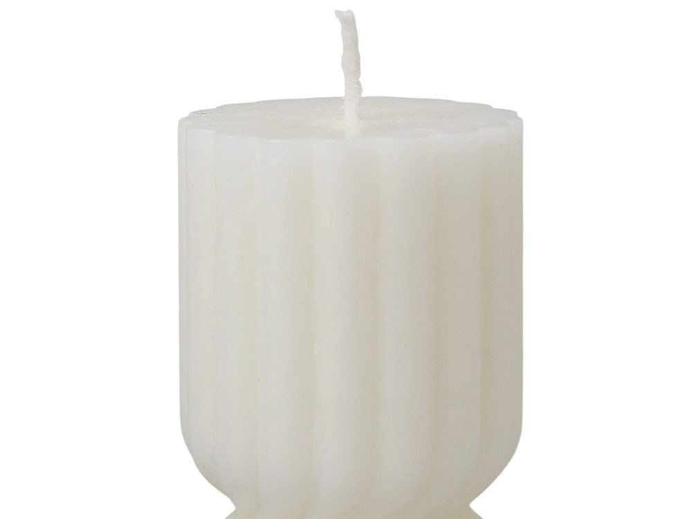 Набор свечей с гранями Vela, темно-серый, белый