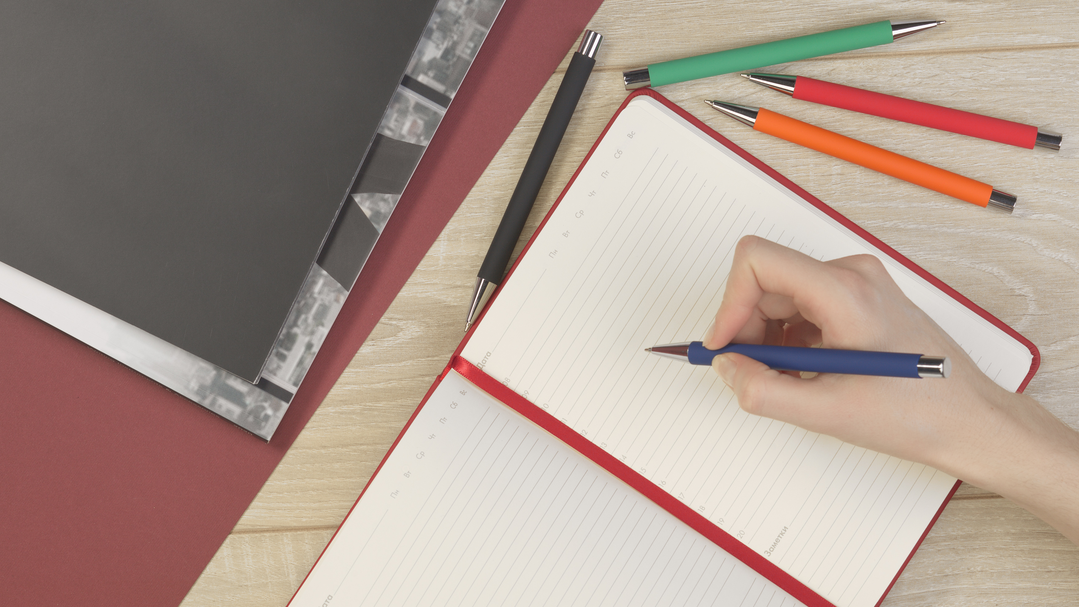 Ежедневник недатированный "Милан", А5, покрытие soft touch, мятный