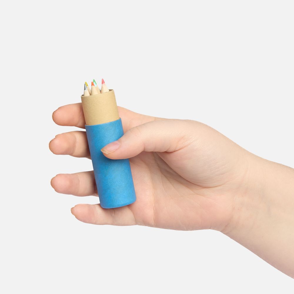 Набор цветных карандашей Kiddo с точилкой фото на сайте Print Logo.