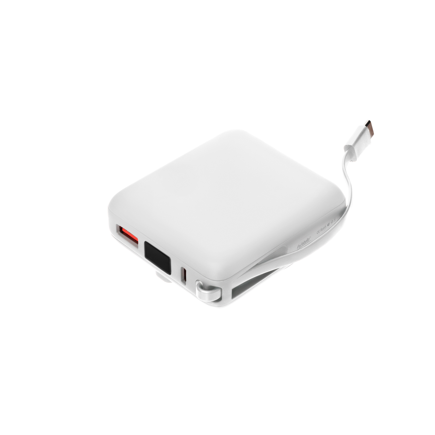 Внешний аккумулятор с подсветкой Ritter PD 10000mAh с функцией беспроводной зарядки 15W, белый