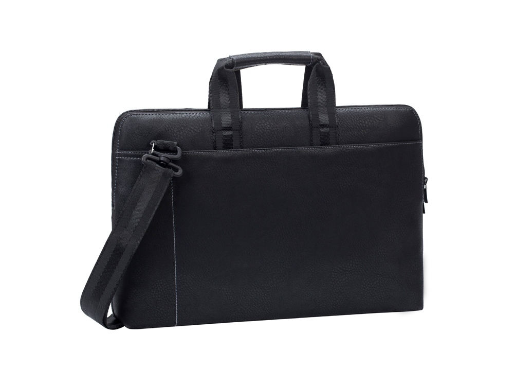 Сумка для ноутбука 15.6 из кожзама с логотипом RIVACASE | Print Logo
