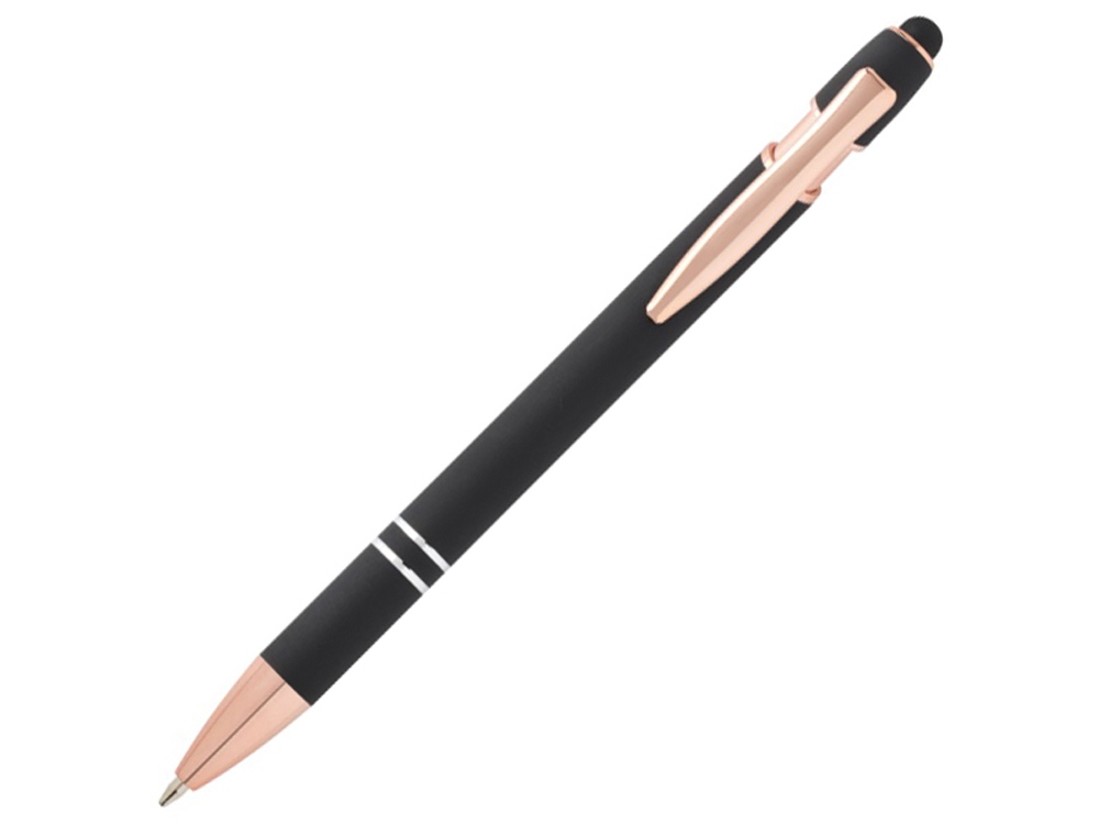 Ручка шариковая с отделкой из розового золота Nanna с логотипом  | Print Logo
