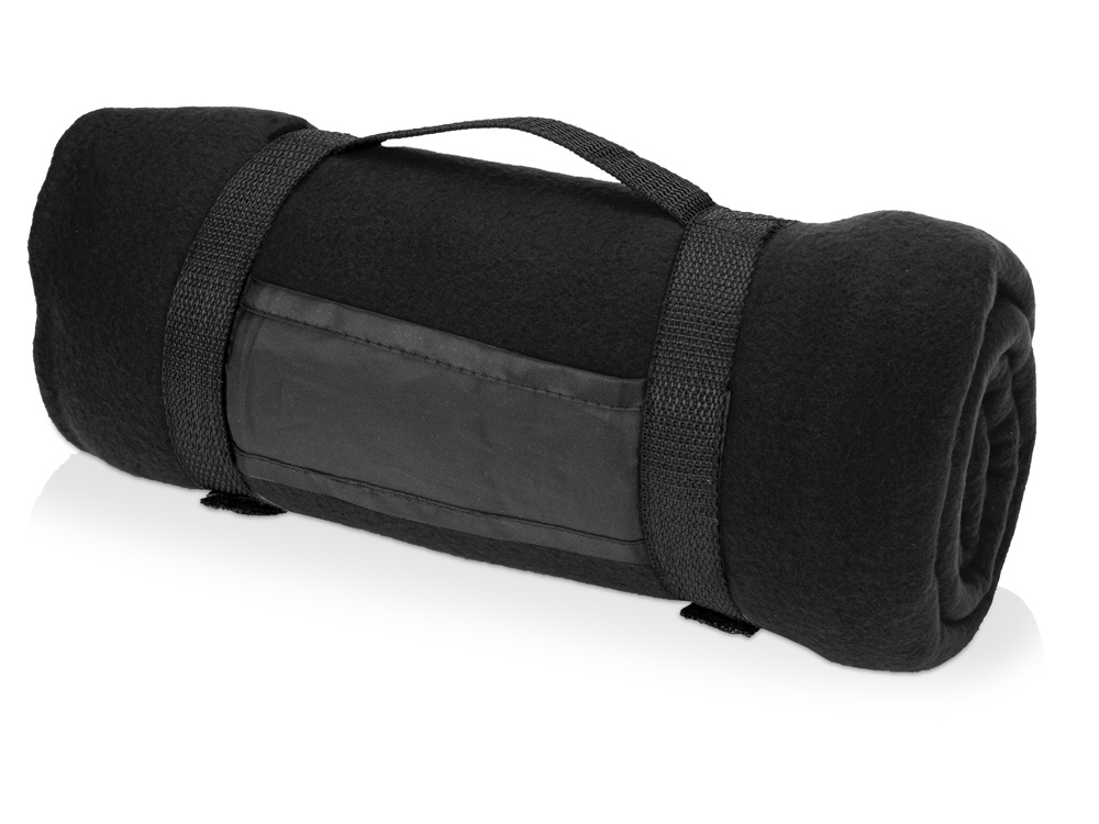 Подарочный набор из термоса и пледа Serenity, черный