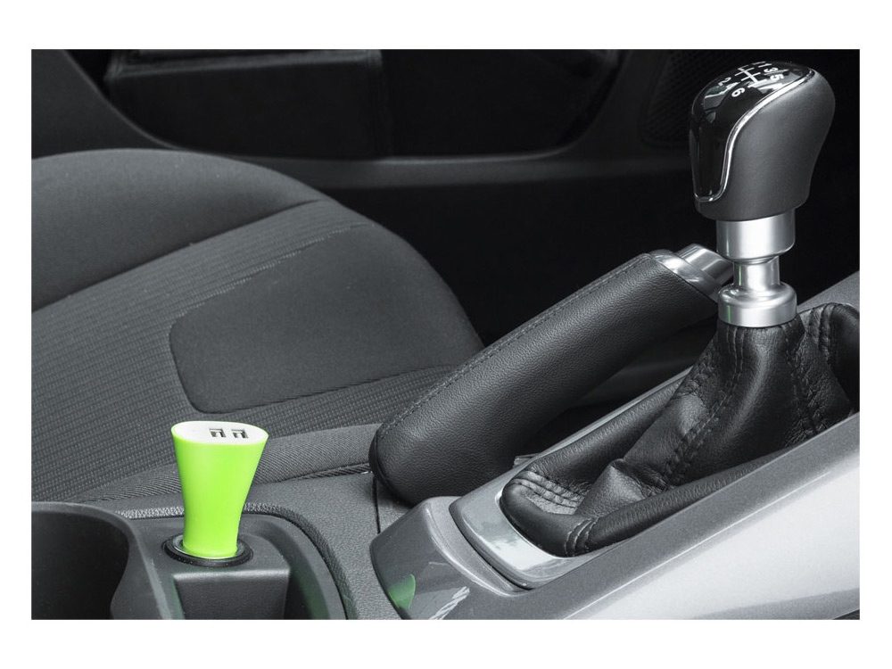 Адаптер автомобильный Pole, лайм