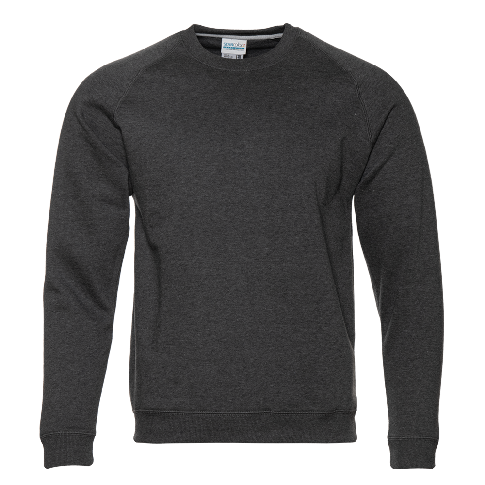 Свитшот унисекс STAN футер с начёсом 260, 53, Тёмный меланж,  (60/1)  (52/XL)