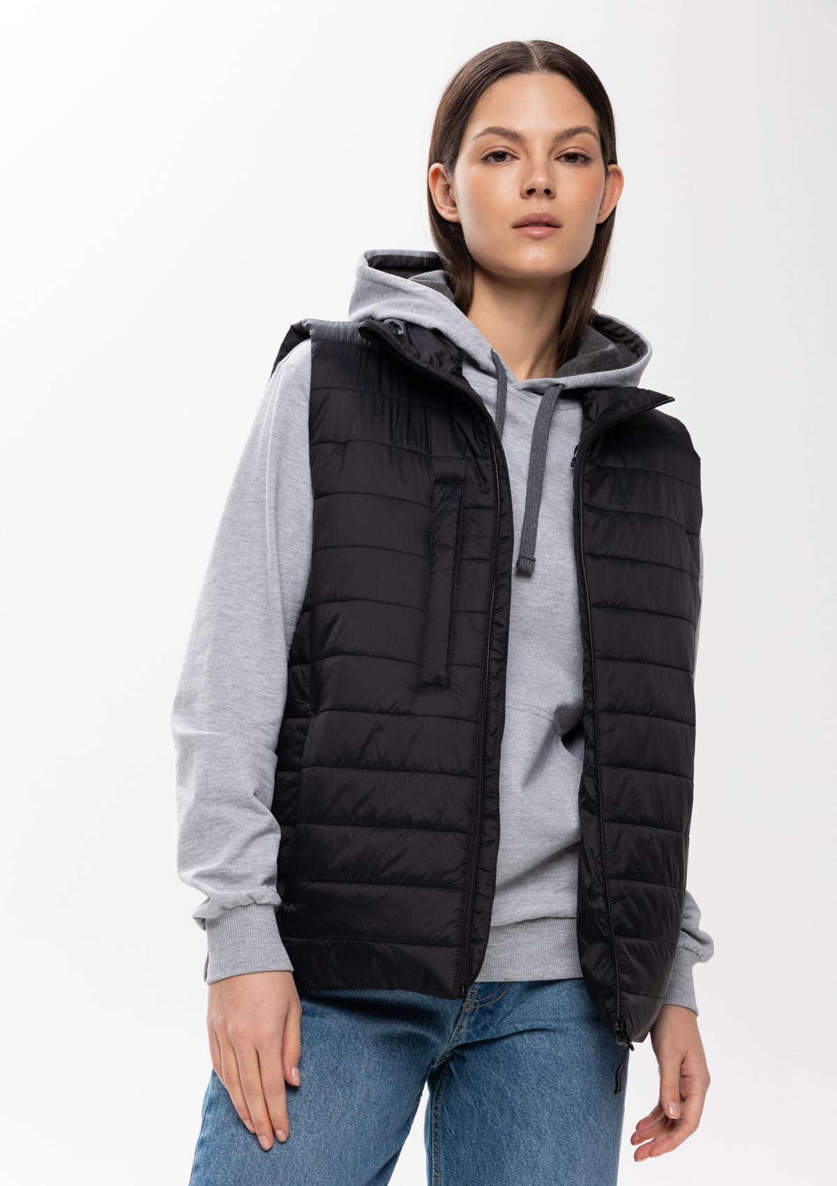 Жилет унисекс утепленный STAN таффета, 65, 87, Чёрный,  (20)  (46/S)