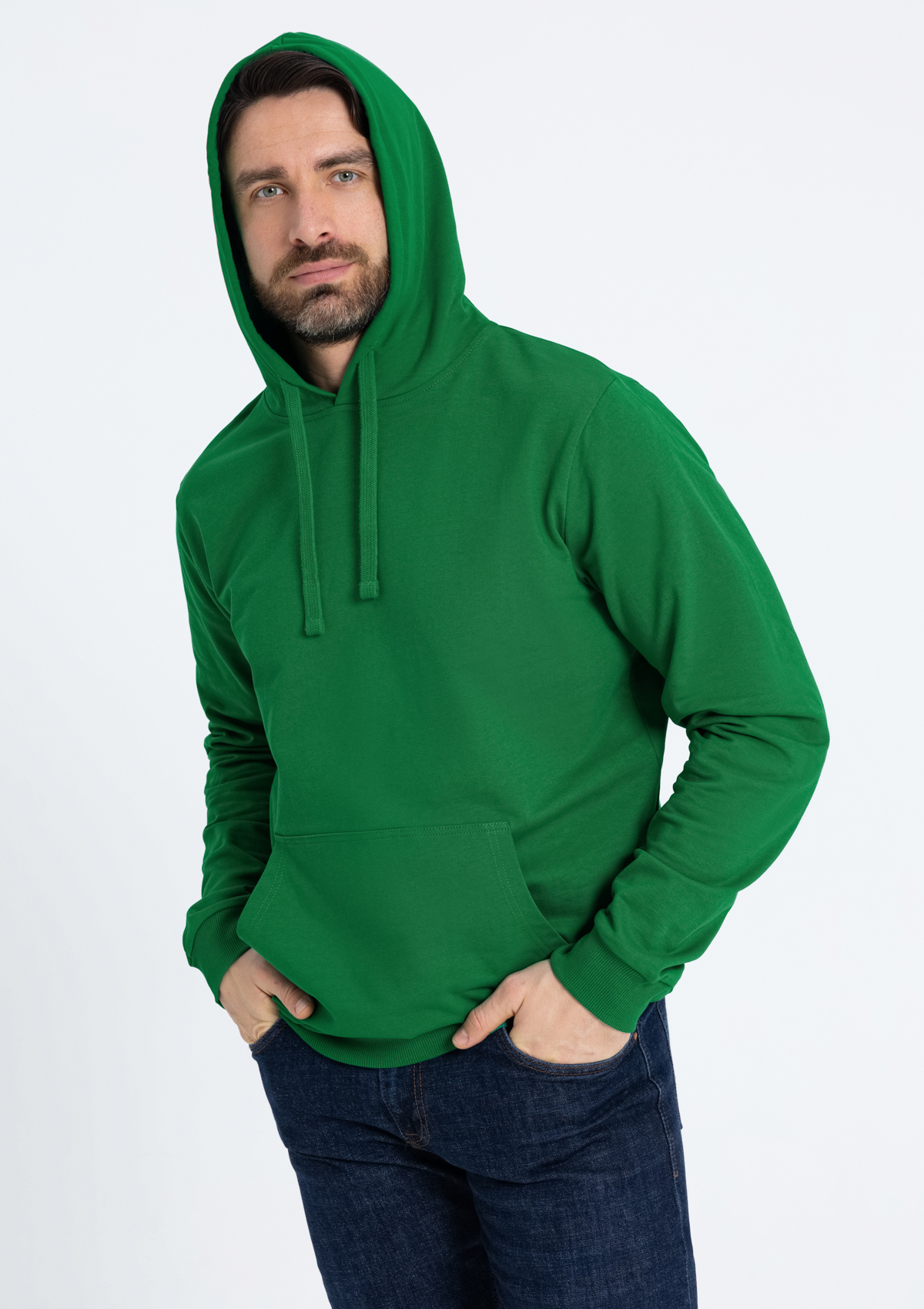 Худи унисекс STAN футер без начёса 260, 23, Зелёный,  (30/1)  (56/XXXL)