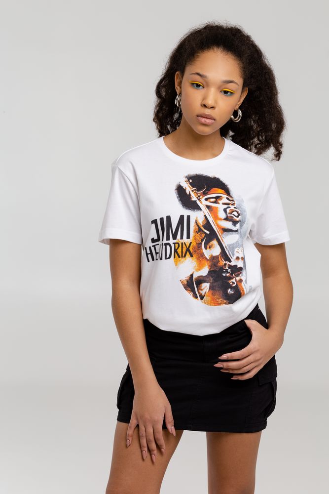 Футболка «Меламед. Jimi Hendrix» — пример нанесения логотипа (Author's) | Print Logo
