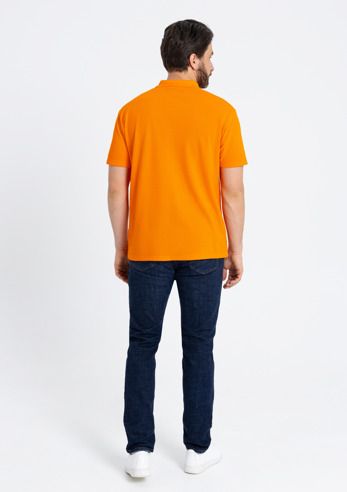 Рубашка поло унисекс STAN хлопок 185, 04U, Оранжевый,  (28/1)  (54/XXL)
