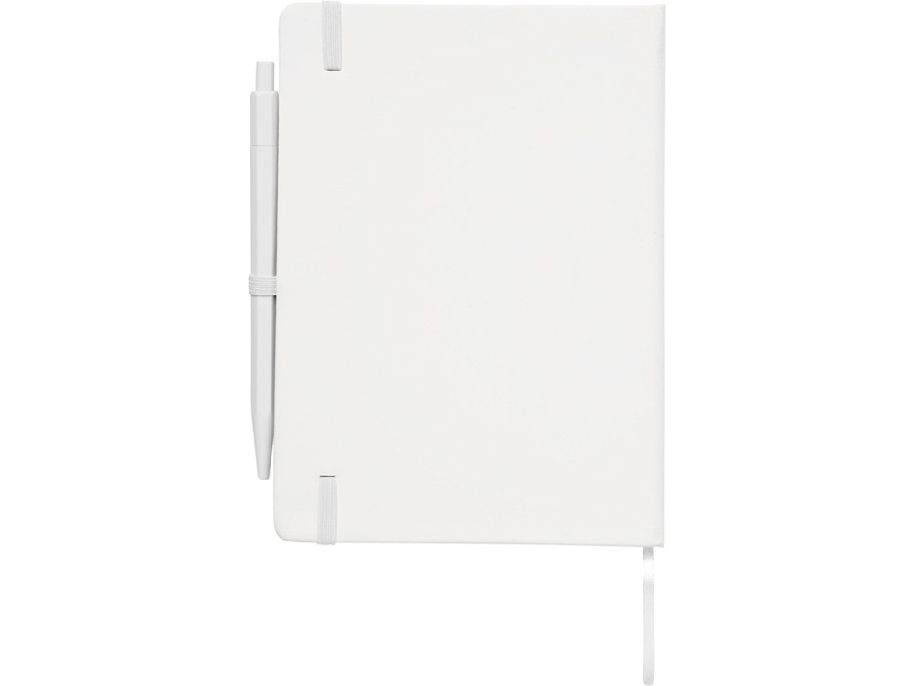 Блокнот Prime среднего размера с ручкой, белый