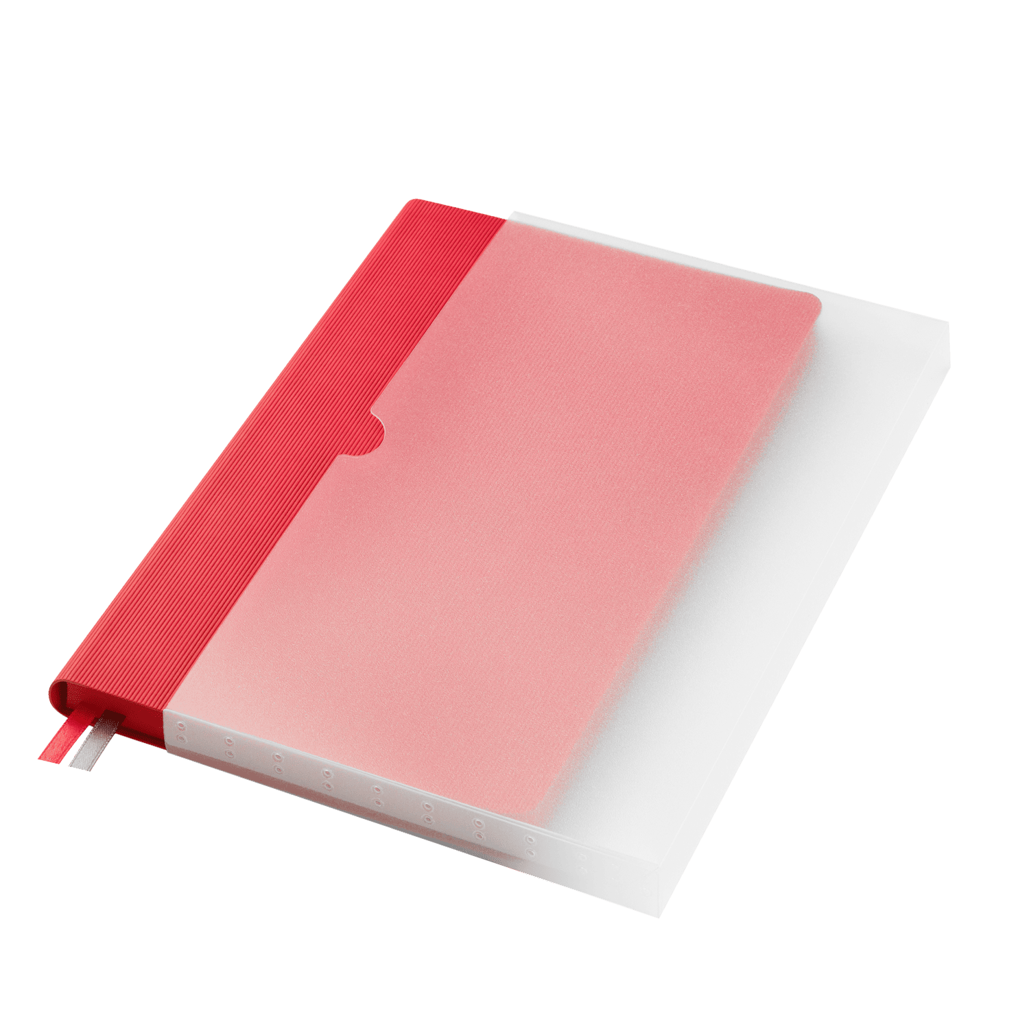 Ежедневник Рейн (Rain) недатированный, красный