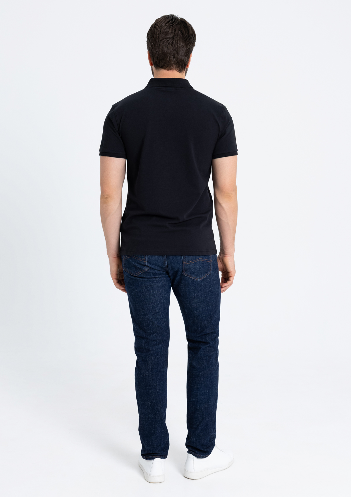 Рубашка поло унисекс STAN хлопок/эластан 200, 05, Чёрный,  (20)  (56/XXXL)