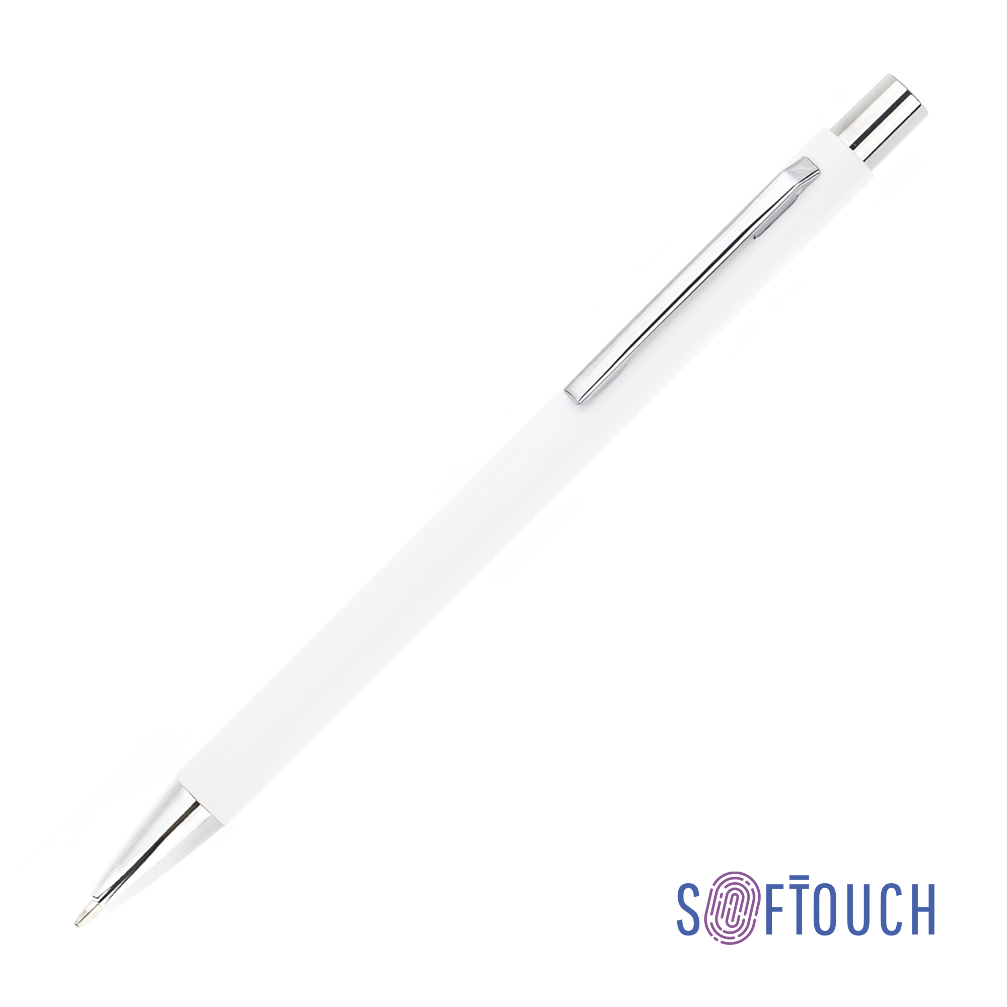 Ручка шариковая "Trade", покрытие soft touch, белый