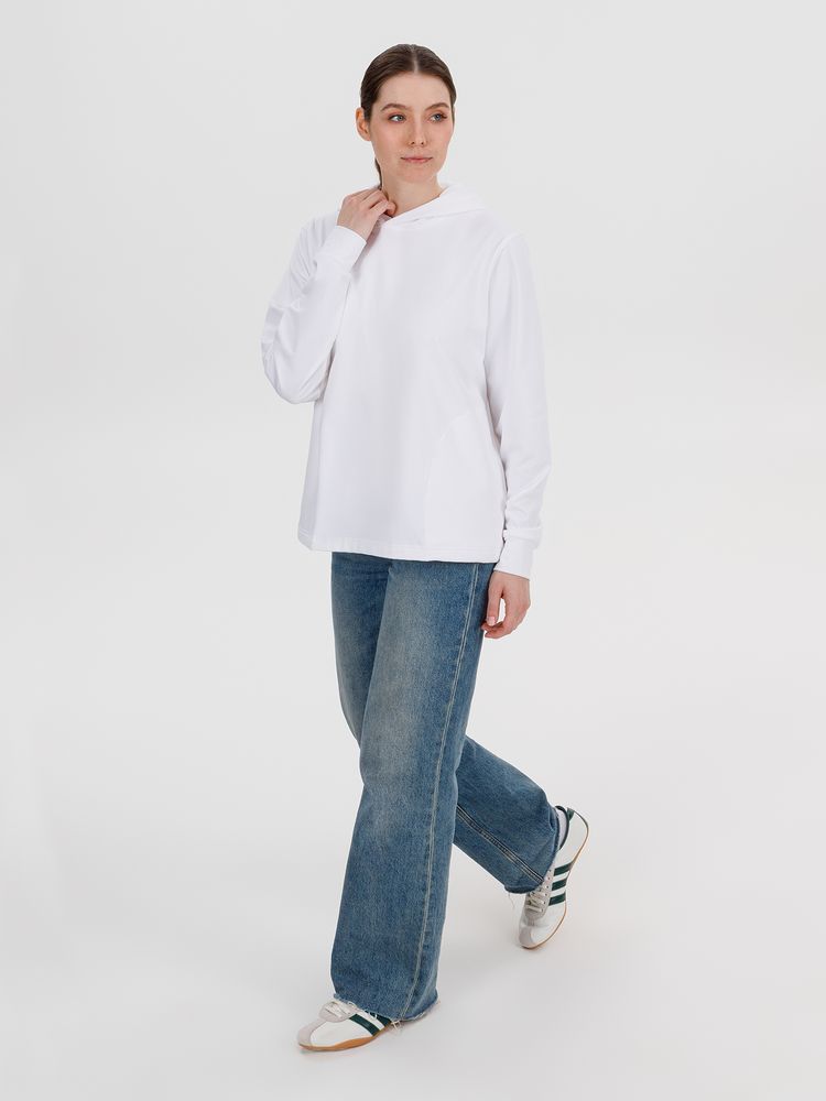 Худи унисекс Morfiss, белое, размер XL/XXL