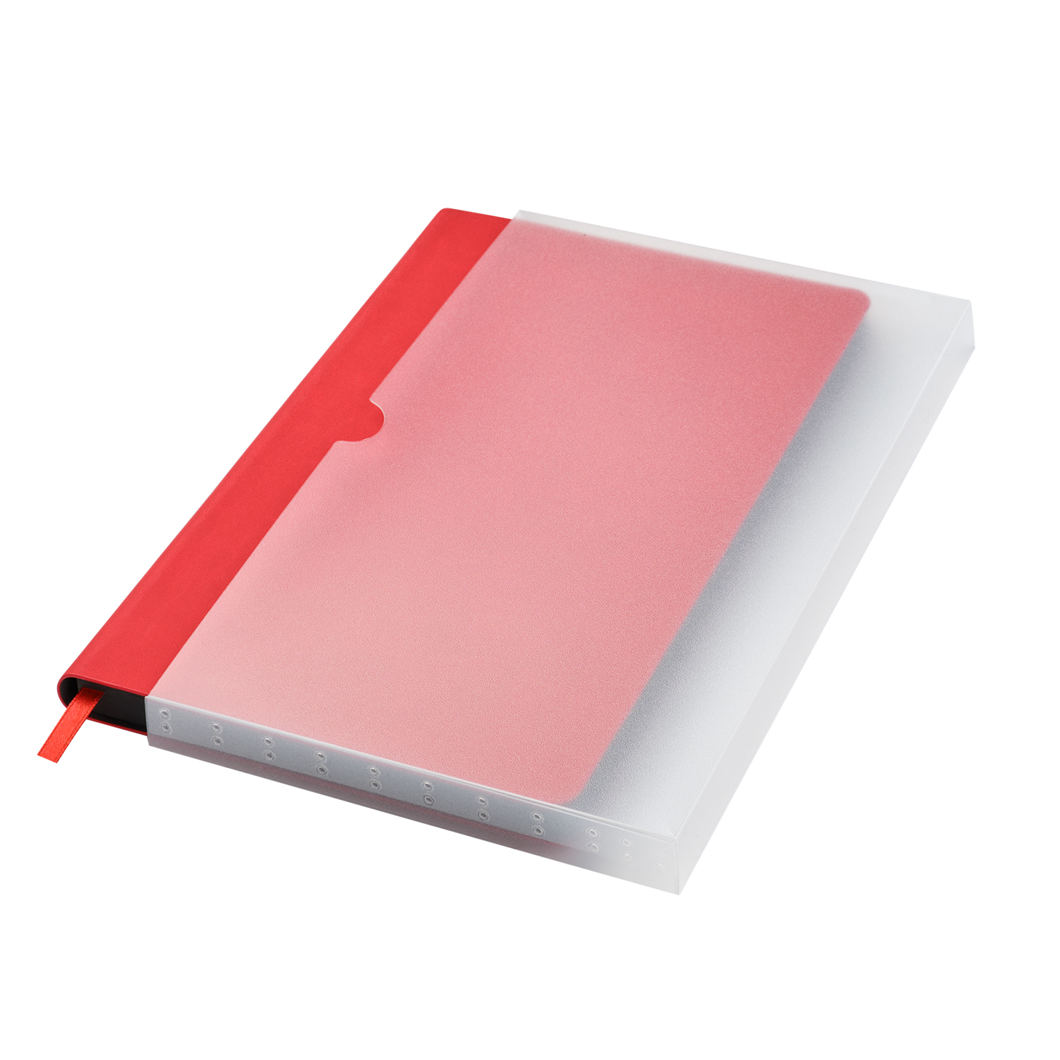 Ежедневник Latte soft touch недатированный, красный