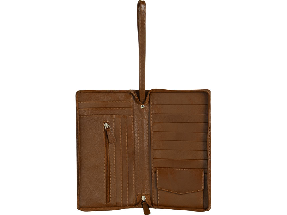 Трэвел-портмоне, коричневый