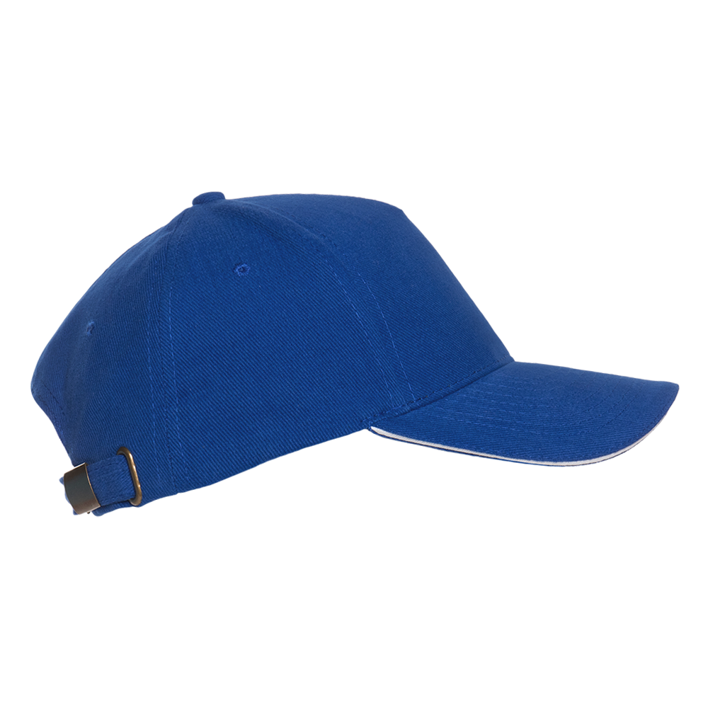 Бейсболка с кантом STAN 5 клиньев хлопок 280, 11K, Синий,  (16/1)  (56-58/ONE SIZE)