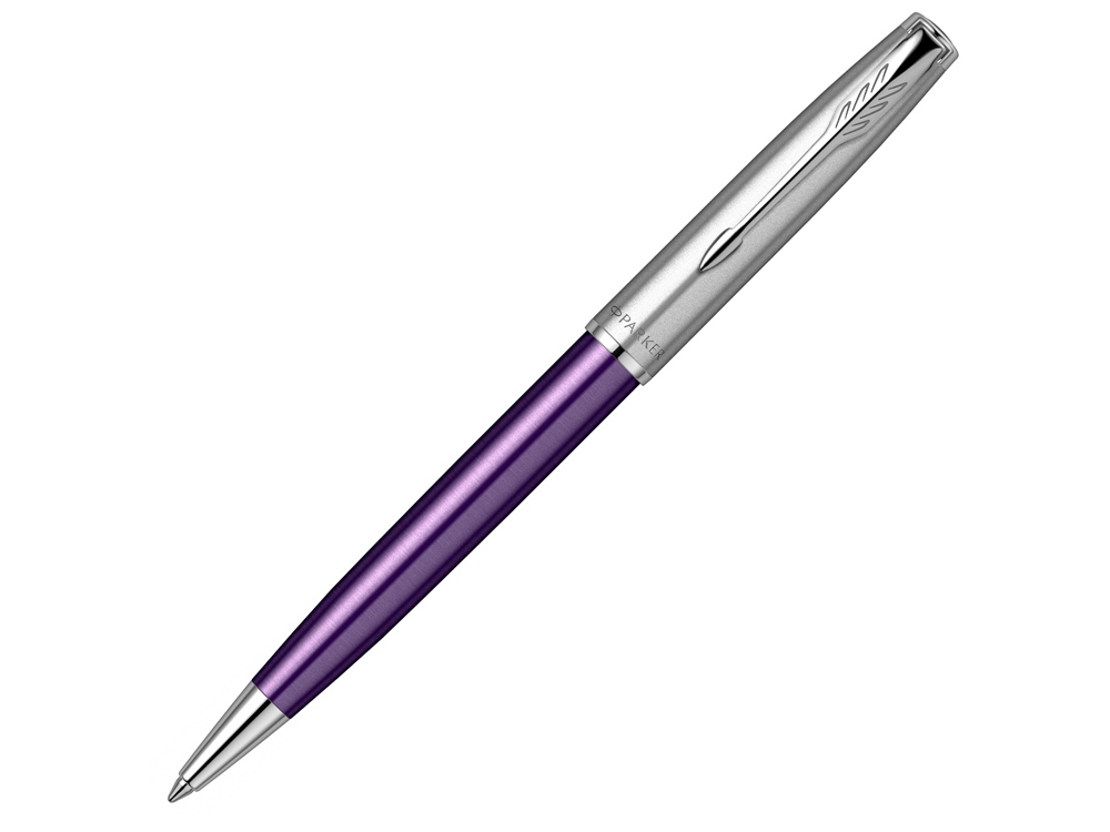 Ручка шариковая Parker Sonnet Essentials Violet SB Steel CT с логотипом Parker | Print Logo