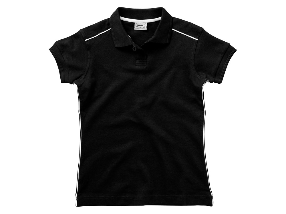 Рубашка поло Backhand женская, черный/белый