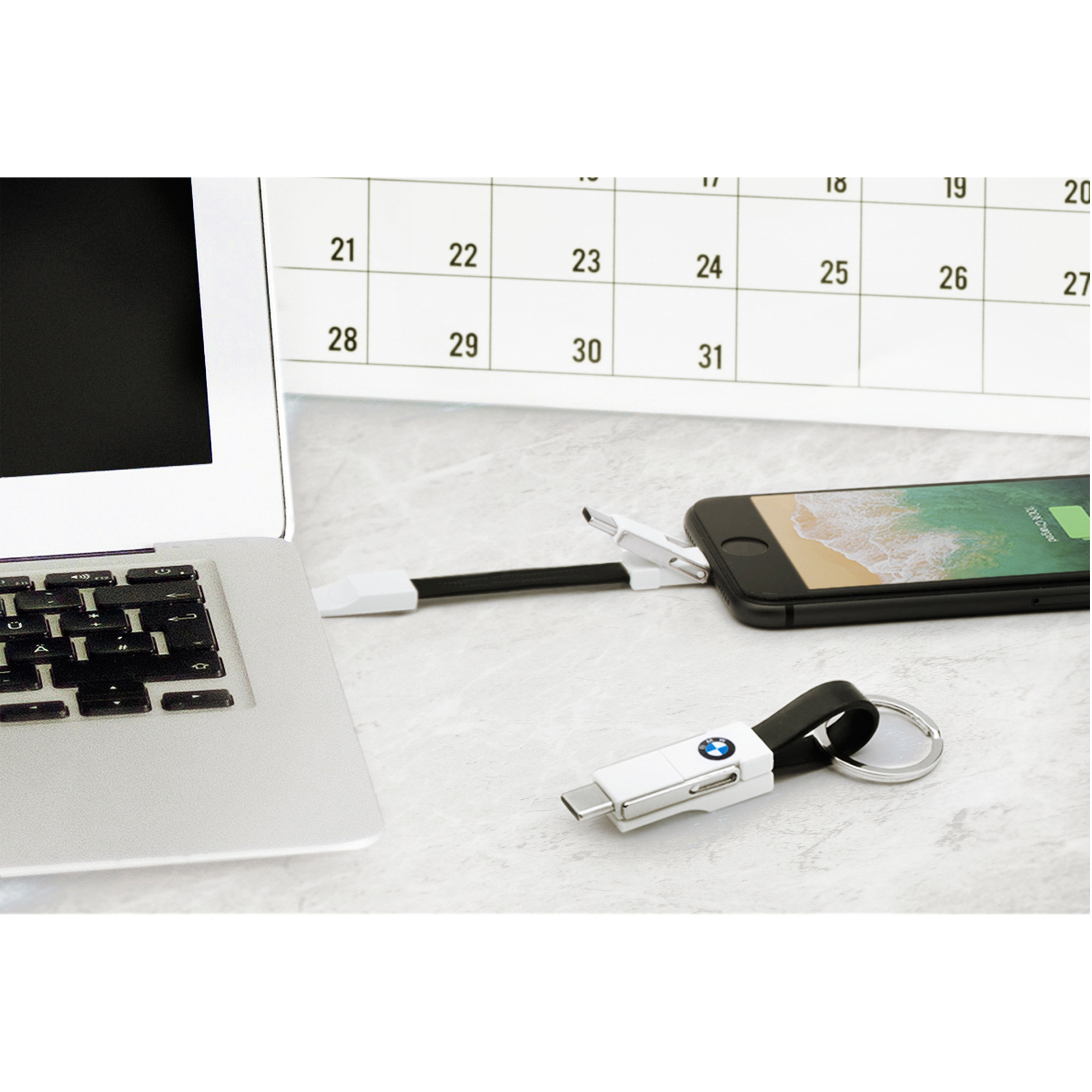 Брелок-кабель-трансформер 3-в-1 фото на сайте Print Logo.