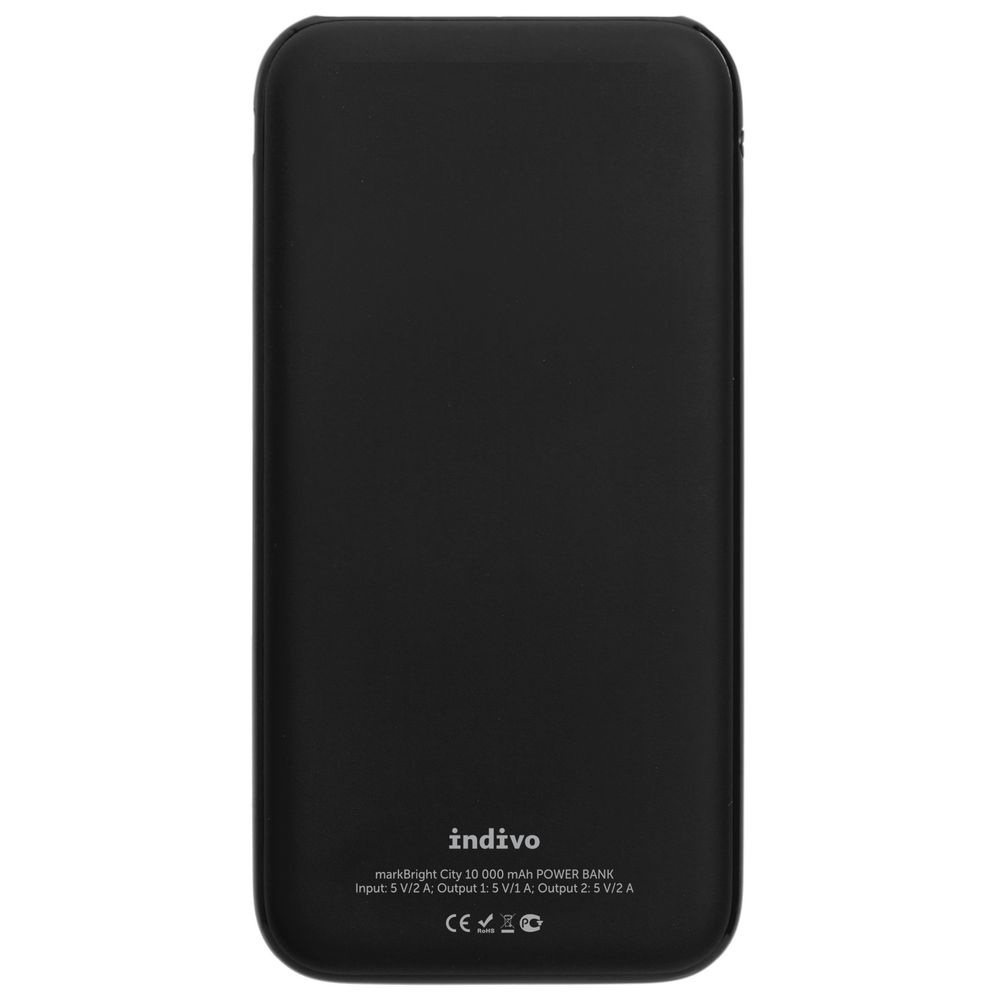 Аккумулятор с подсветкой markBright City, 10000 мАч фото на сайте Print Logo.