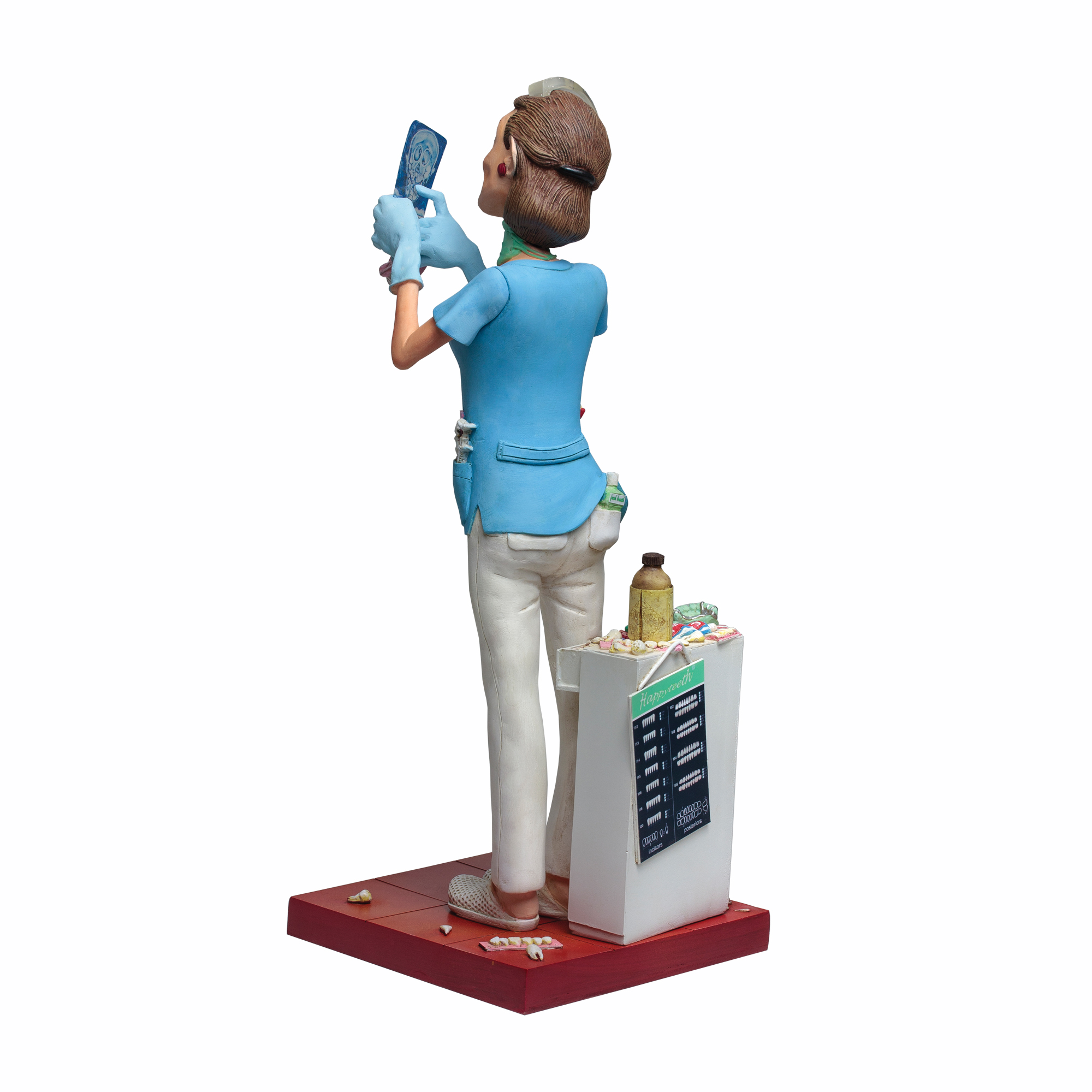 Скульптура "Леди Дантист" — пример нанесения логотипа () | Print Logo