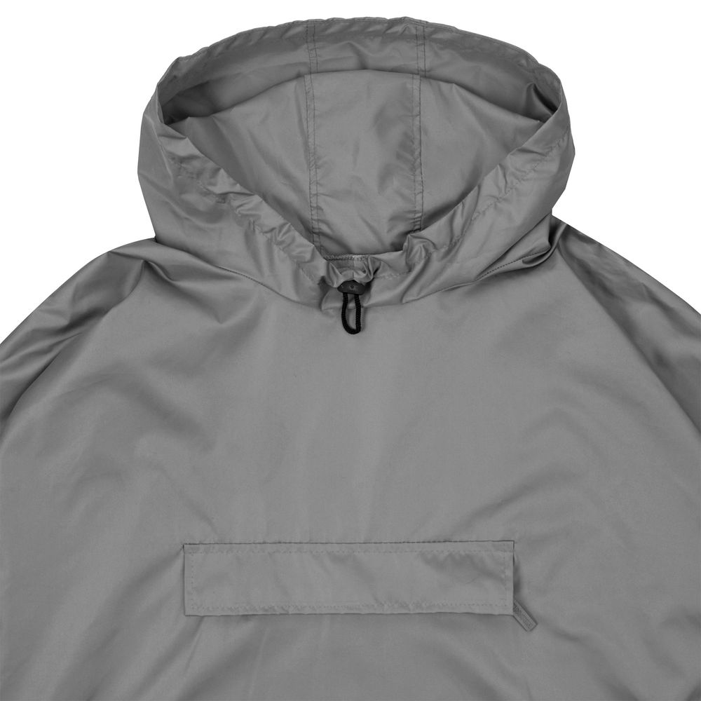 Дождевик-анорак Hard Work, серый фото на сайте Print Logо.