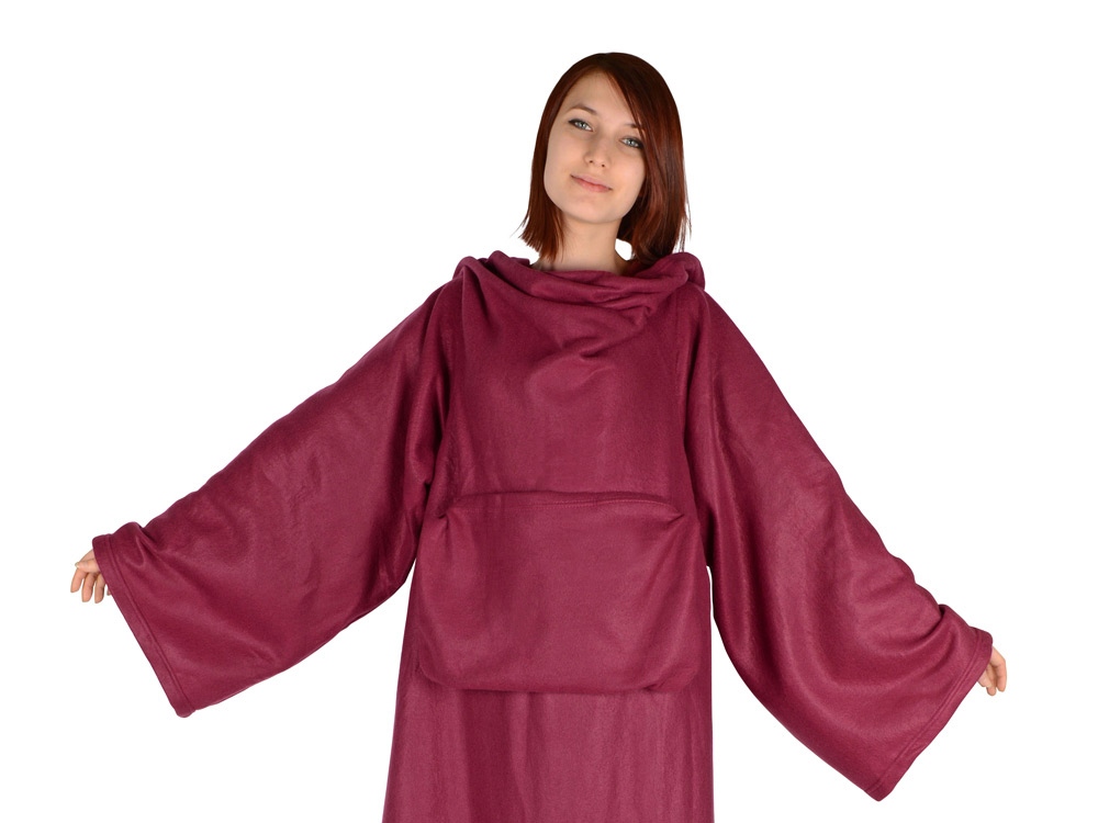 Плед с рукавами Cosy, бордовый