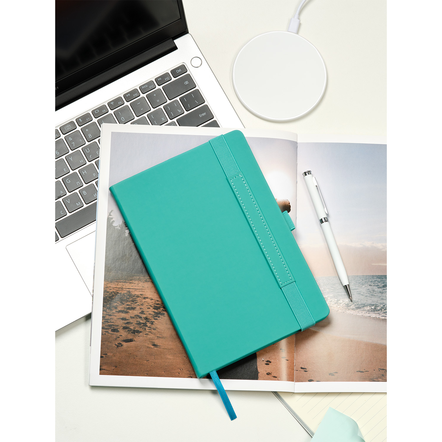 Ежедневник Альфа (Alpha) недатированный, оранжевый/оранжевый фото на сайте Print Logo.