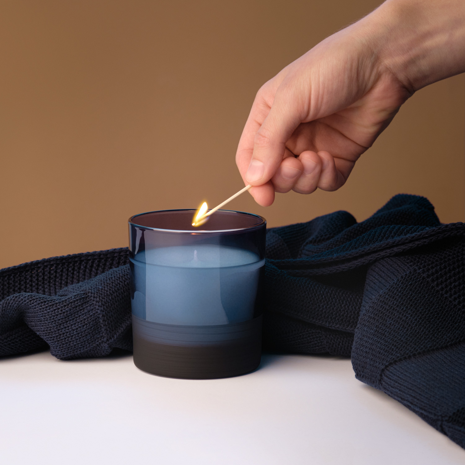 Ароматическая свеча Black Edition, черная фото на сайте Print Logo.