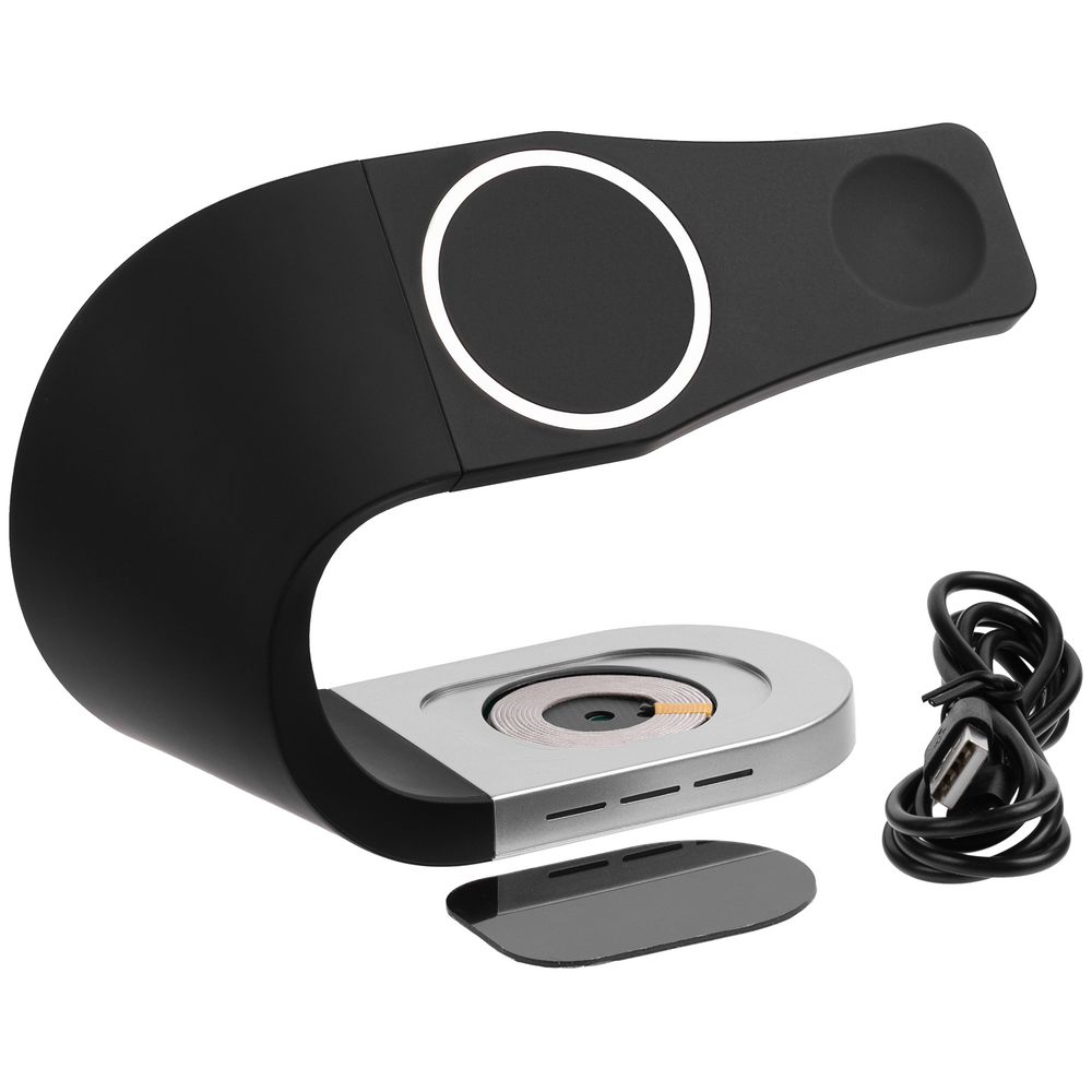 Магнитная зарядная станция Uniscend Magneto — пример нанесения логотипа (Uniscend) | Print Logo