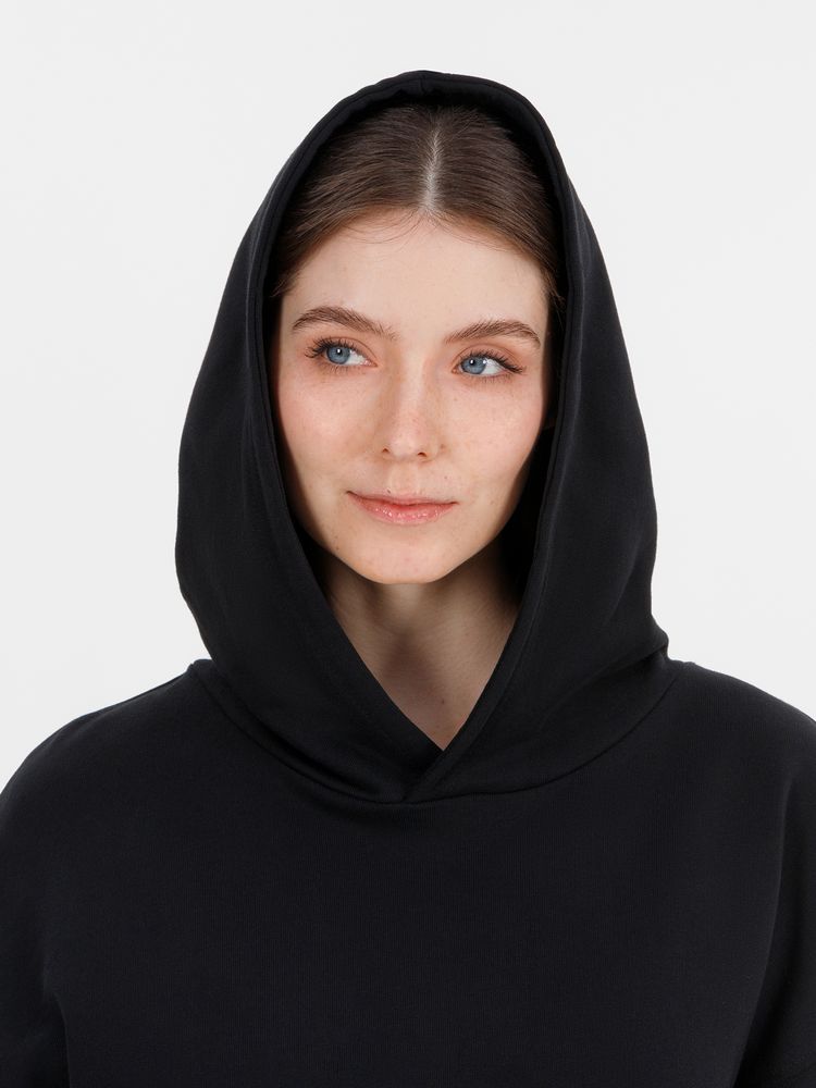 Худи оверсайз унисекс Outshine, черное, размер M/L