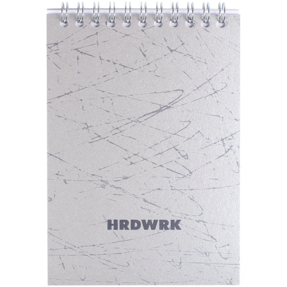 Блокнот Hard Work — пример нанесения логотипа (Hard Work) | Print Logo