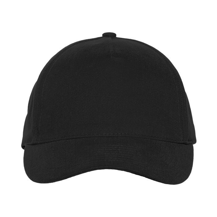 Бейсболка STAN 5 клиньев хлопок 280, 03, Чёрный,  (20)  (56-58)