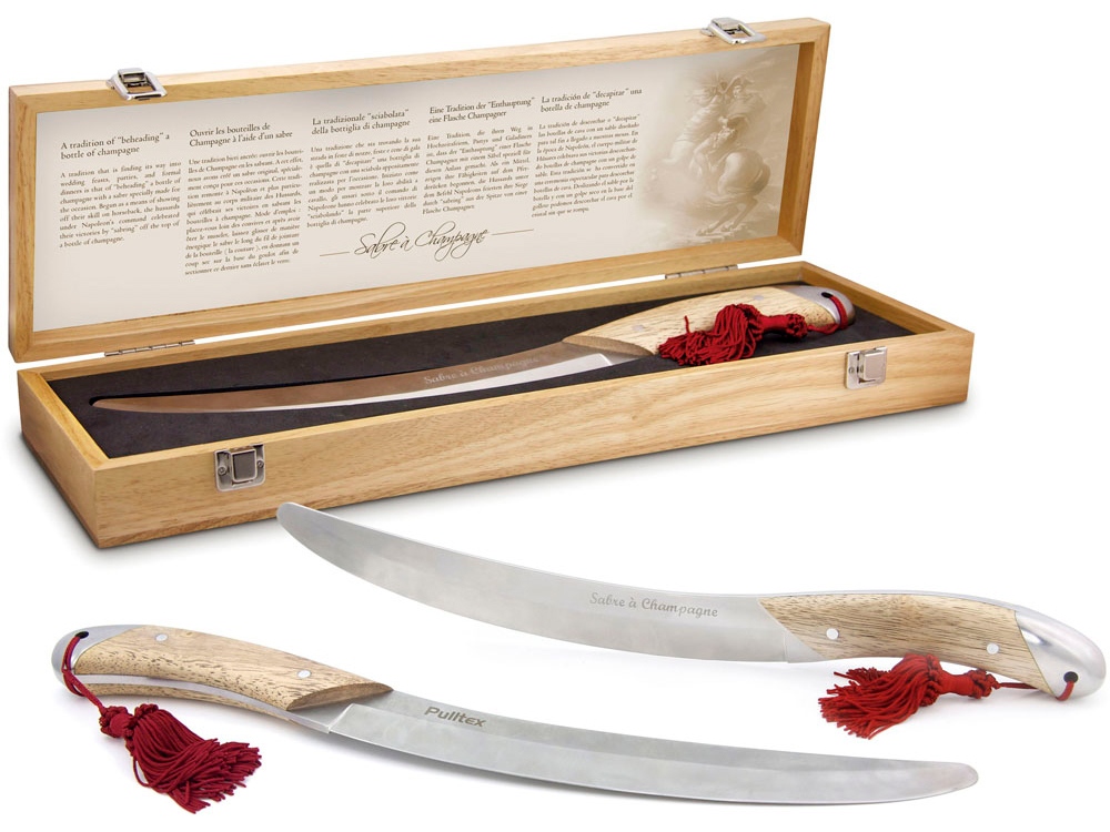 Сабля для шампанского Sabrage с логотипом Pulltex | Print Logo
