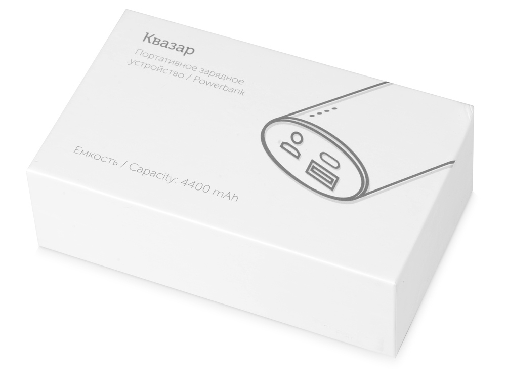 Портативное зарядное устройство Квазар, 4400 mAh, черный