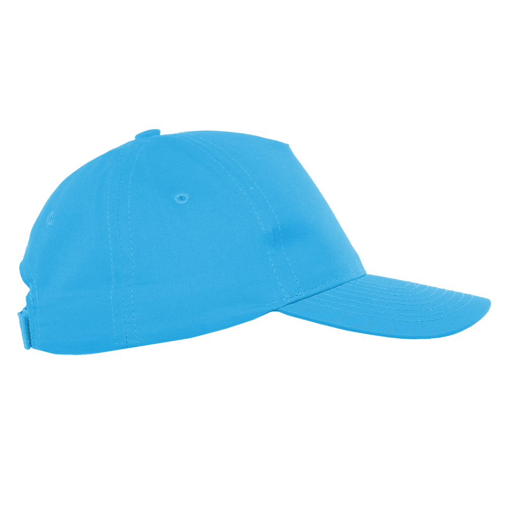 Детская бейсболка STAN 5 клиньев хлопок 150, 10J, Бирюзовый,  (32)  (52-54/ONE SIZE)