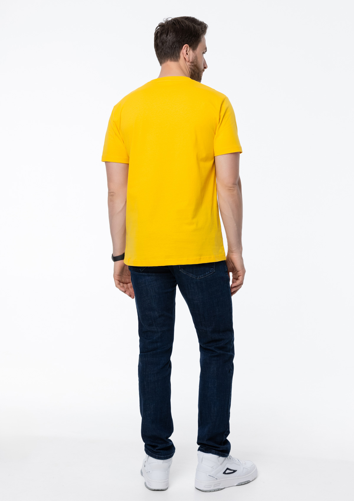 Футболка унисекс STAN, хлопок 150, 51, Жёлтый,  (12/1)  (54/XXL)