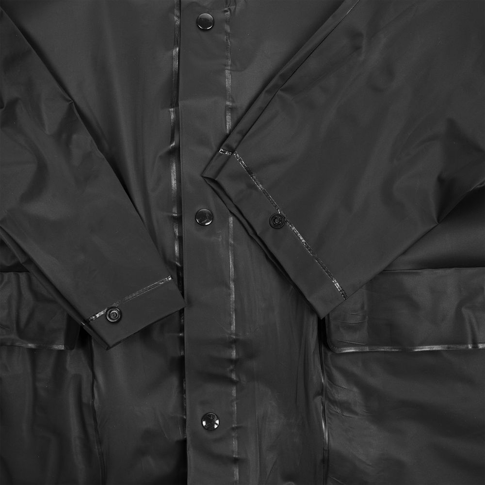 Дождевик детский RainDrop Kids, черный, 12 лет (рост 142-152)