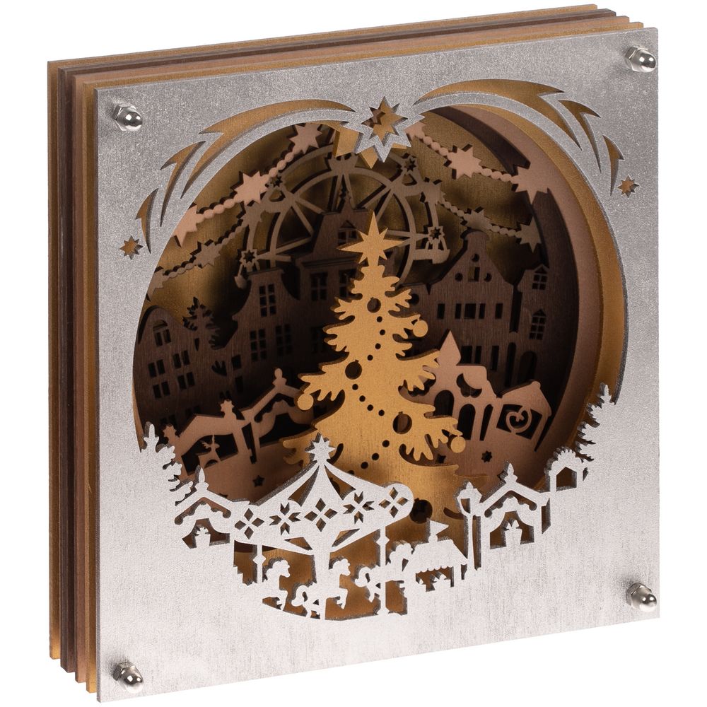 Светильник Merry Christmas с логотипом сделано в России | Print Logo