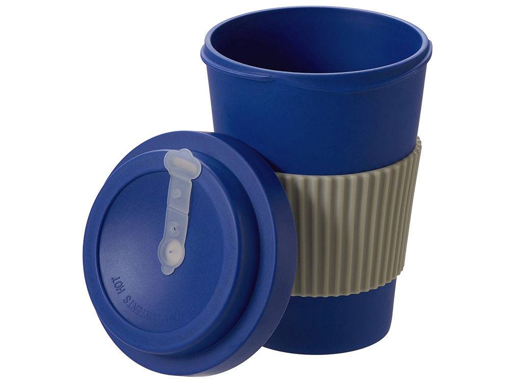 Термокружка Muffin из натуральных волокон, темно-синий