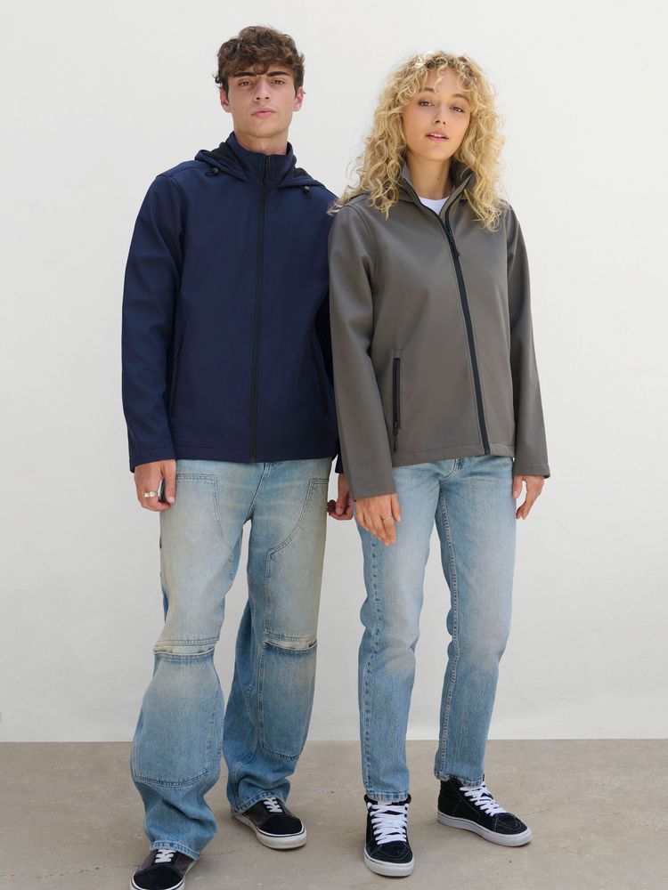 Куртка софтшелл с капюшоном женская Race Women фото на сайте Print Logo.