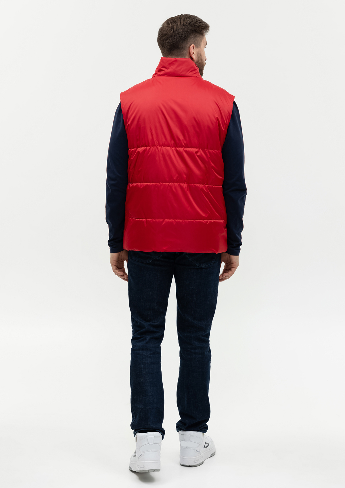 Жилет унисекс STAN утепленный таффета 210T,200, 84, Красный,  (14)  (56/XXXL)