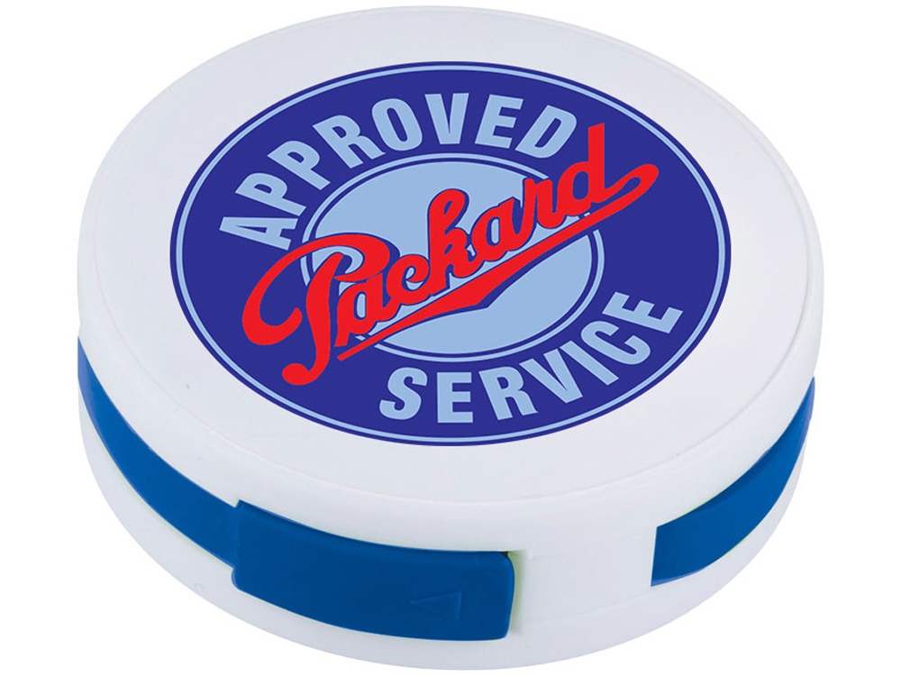 USB Hub Round, на 4 порта, белый/ярко-синий