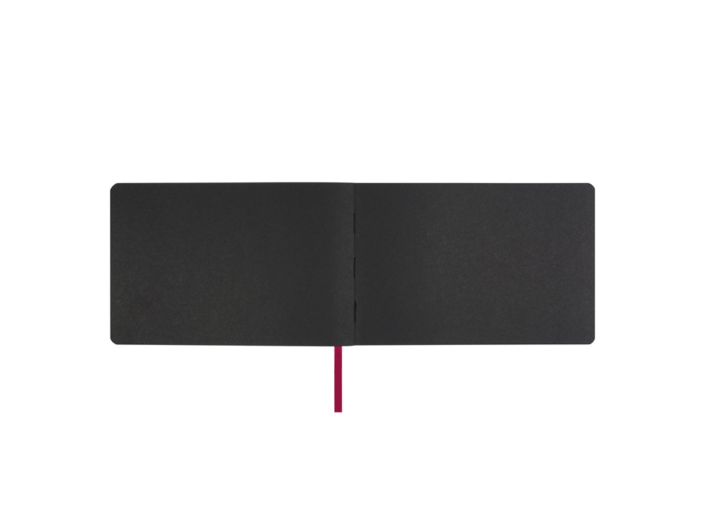 Скетчбук Sketch & Art в мягком переплете 210х140 мм, 48 л. черной бумаги 200 гр., красный