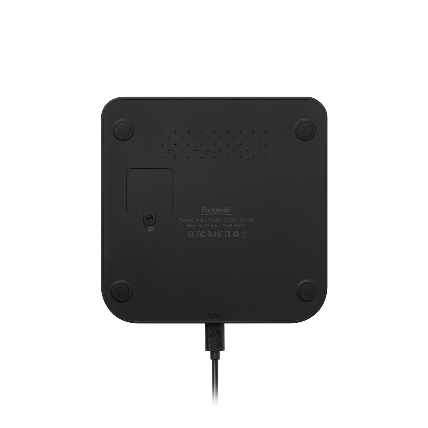 Зарядная станция с часами 15W Ригель (Rigel), белая фото на сайте Print Logo.